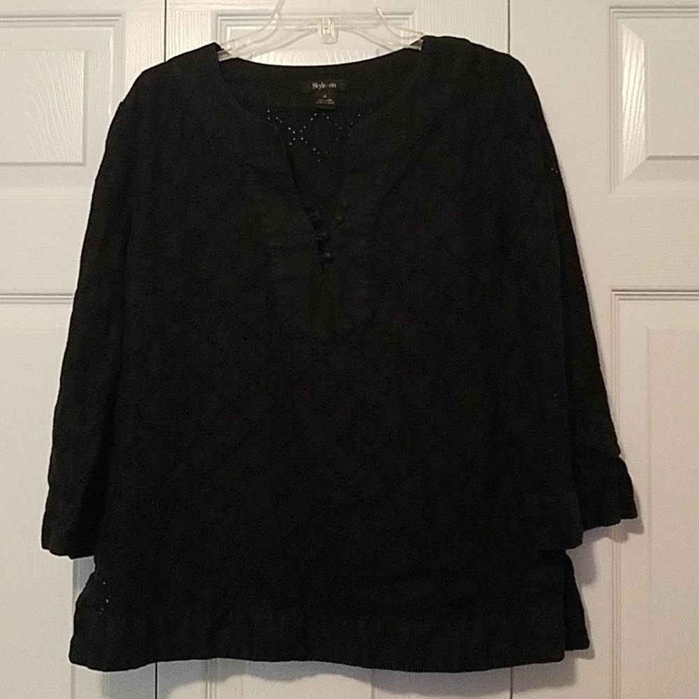 Style & Co eyelet top